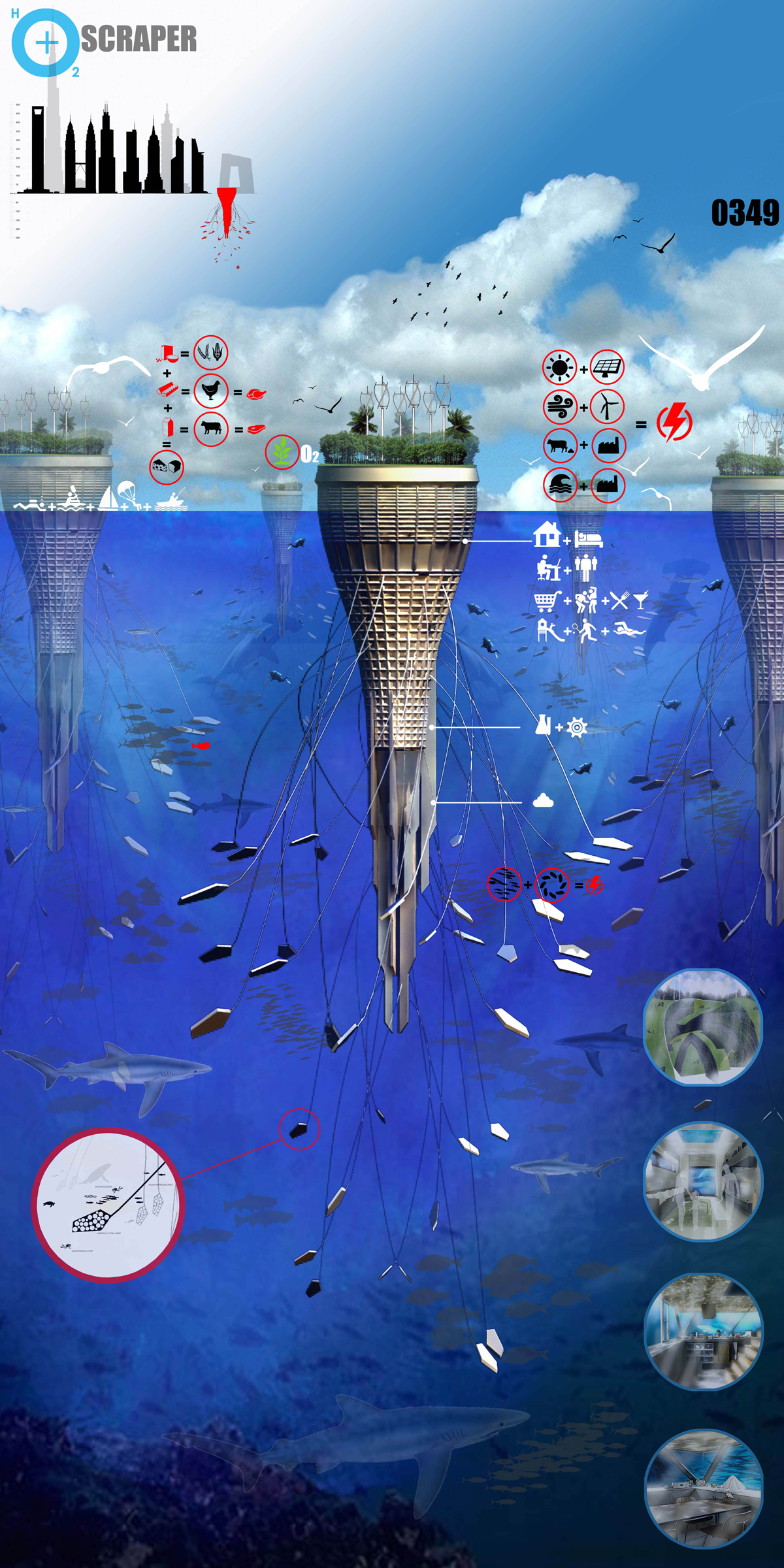 Inverted Aquatic Skyscrapers : Drilling Water-Scraper